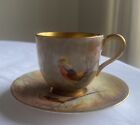 Royal Worcester Golden Pheasant Demi tasse / Coffee Can 1921