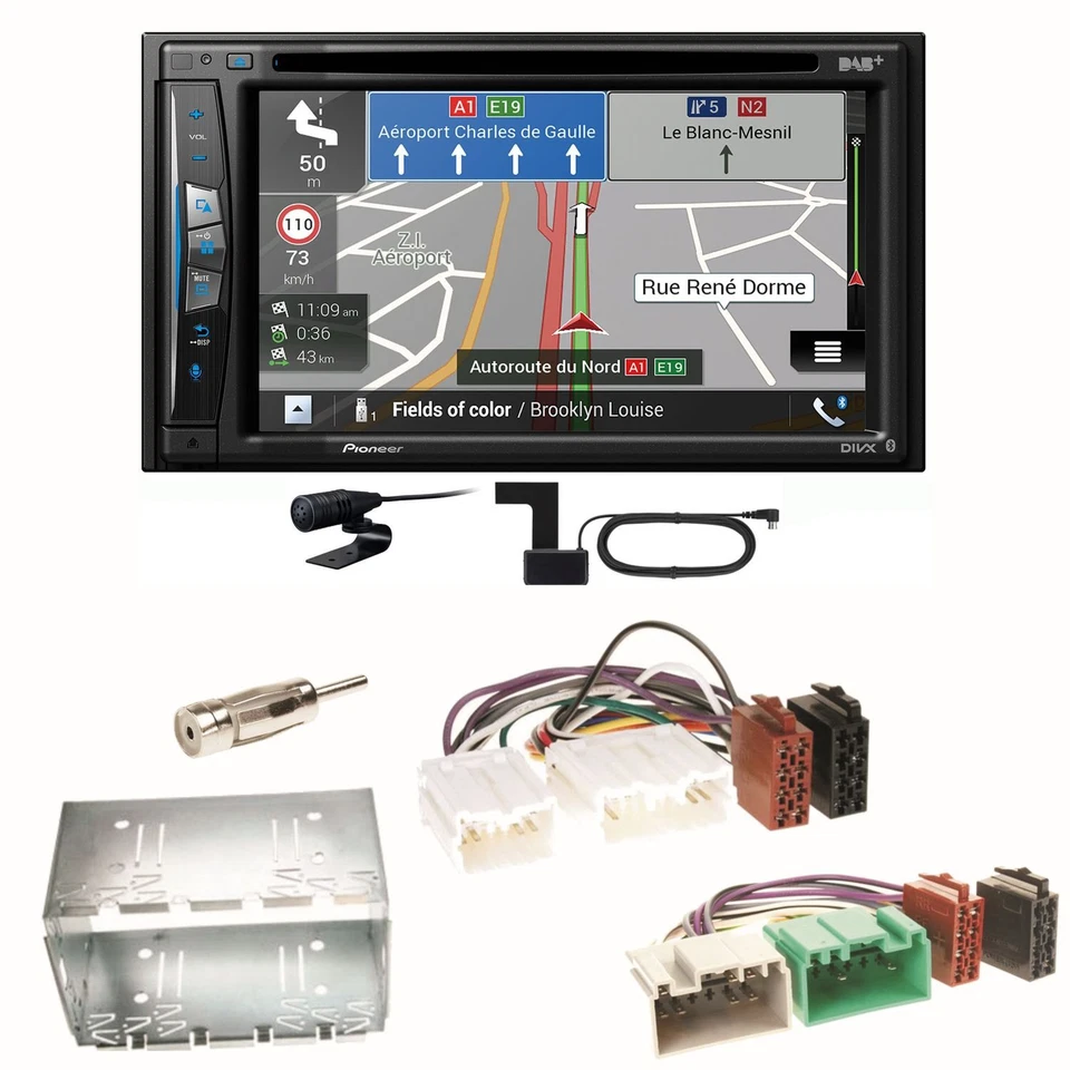 Pioneer AVIC-Z730DAB Navigation USB CD Bluetooth Einbauset für Volvo S40 V40 850 - Bild 1 von 1
