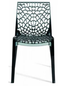 Gruvyer Indoor Outdoor Dining Chairs, from Italy, Stackable, Strong (2 chairs)  - Picture 1 of 30