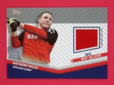 2020 Topps Update Anthony Rizzo All Star Stitches #ASSCAR Chicago Cubs