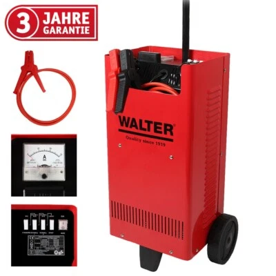 WALTER KFZ Batterieladegerät mit Starthilfe 12V / 24V, Schnellladung, 4 Lademodi - Bild 1 von 4