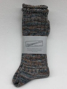 Anonymous Ism 5 Colour Mix Crew Socks Beige One Size 27-29cm Mens UK 8-11 Japan - Picture 1 of 8