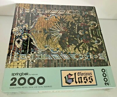 SPRINGBOK Hallmark Glorious Glass 2000 Piece Puzzle New Sealed - Image 1 of 3