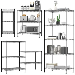 3/4/5 Tier Shelving Home Storage Unit Shelves Racking Garage Organiser 150 120cm - Picture 1 of 31