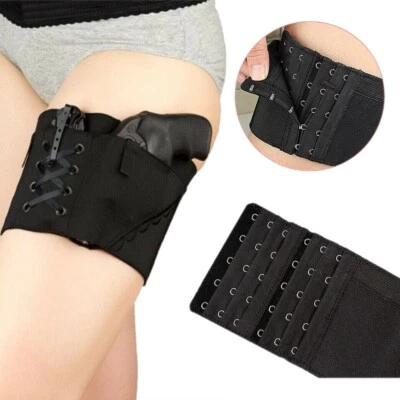 Tactical Concealed Elastic Women's Leg Embroidery Pistol Holster Thigh Holster - Image 1 of 4