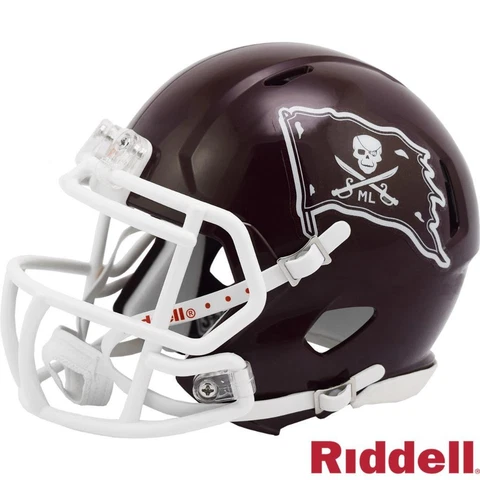 Mississippi State Bulldogs Mike Leach Pirate Mini Speed Replica Helmet [NEW] Cover