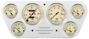 53 54 55 Ford Truck Billet Aluminio Salpicadero Inserto Medidor Automático Medidores Beige Antiguo - Imagen 1 de 4