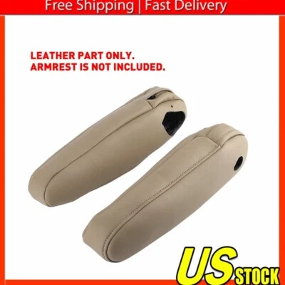 Pair For Lexus RX 300 330 350 2003-2009 Armrest Seat Cover Beige Lid Leather Foto 1 de 4