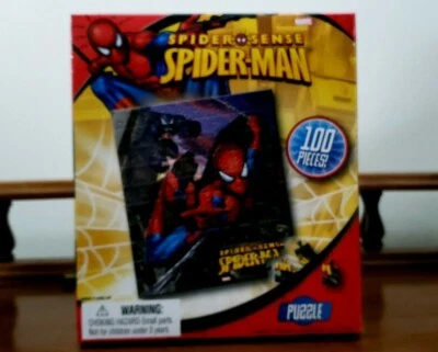 Puzzle Spider-Man Oficial Marvel Mercancía 100 Piezas 2009 9"x10" NUEVO SELLADO Foto 1 de 4