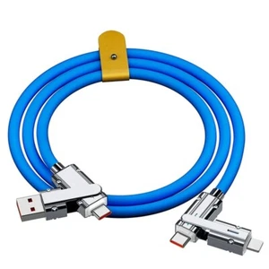 4-In-1 100W Fast Super Fast Charging Cables Multi USB Type C for Phone Xiaomi 1M - Picture 1 of 16