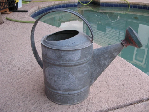 Antique Galvanized Steel Garden Watering Can #10 Cover