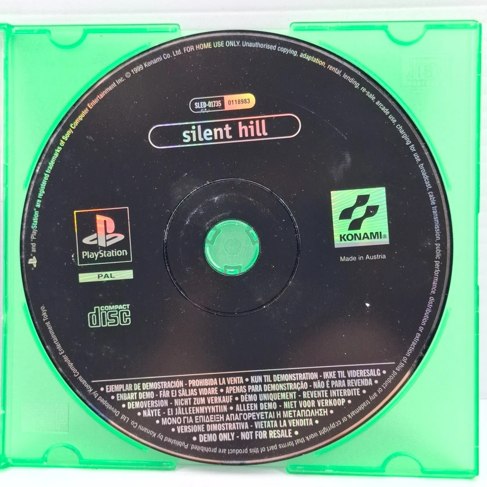 Silent Hill Demo Disc PS1 PAL PlayStation Game  (Disc Only) - Image 1 of 1