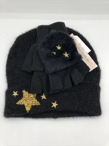 Generic Beanie Girls Stars Hat and Gloves Set, 2-Piece - Picture 1 of 8