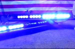 ESTATE* ULTRA BRIGHT DUAL VISOR EMERGENGY BLUE LED STROBE LIGHTS ~ SEE VIDEO - Picture 1 of 9