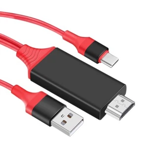 Grade A+ Type C to HDMI Male Adapter Charge Cable For LG Velvet 5G UW LM-G900VM - Picture 1 of 1