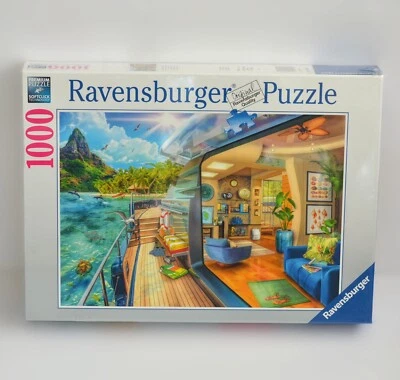 Ravensburger Puzzle 1000 Piece Tropical Island Charter 2022 Sealed New - Image 1 of 4