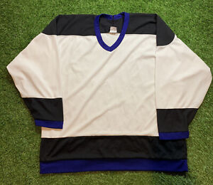 Vtg CCM Maska Tampa Bay Lightning BLANK Mens Size XL NHL Hockey Jersey White