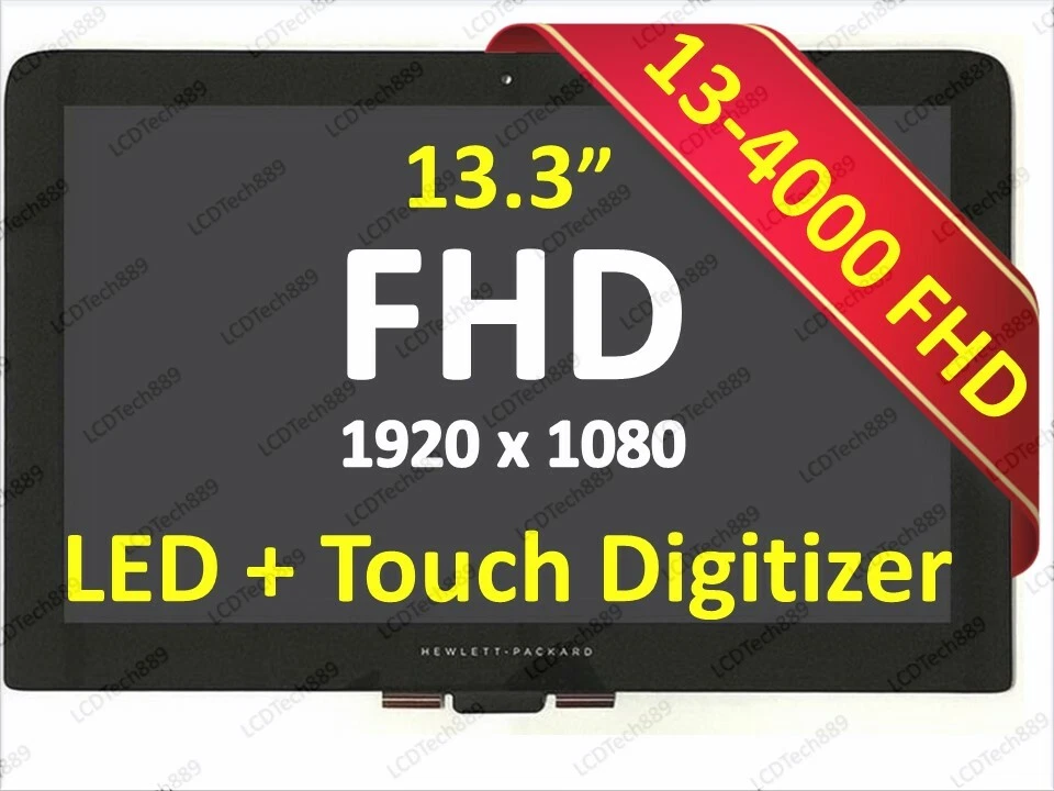 13.3'' LCD LED Touch Screen w Digitizer For HP Spectre 13-4103dx X360 1080P FHD - Image 1 of 4