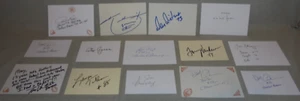 Huge -Cleveland Browns Stars- 14 Signed/Autograph/Auto Index Card Lot Football - Picture 1 of 1