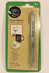 Glass Writer Metallic Removable Silver Fine Point Pen for Glass Windows Mirror - Picture 1 of 4
