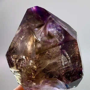 5 Moving Bubbles! RARE Harlequin Elestial Shangaan Amethyst Sceptre Enhydro - Picture 1 of 9