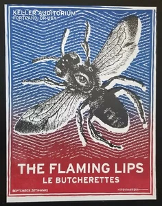 Flaming Lips Portland, OR Poster 2011 by Keegan & Meegan Le Butcherettes Keller - Picture 1 of 4