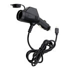 Black/ White DC12V 3 in 1 Car Charger Durable Replacement Adapter Commponents F