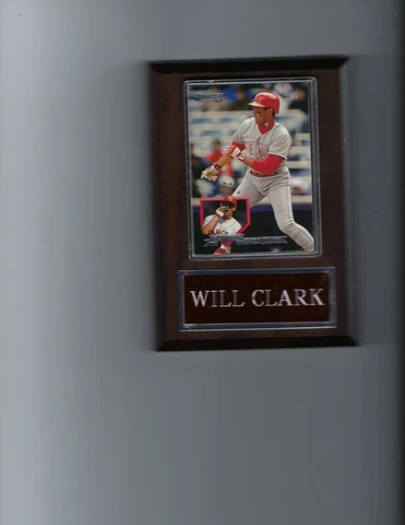 WILL CLARK PLAQUE BASEBALL TEXAS RANGERS MLB   C Cover