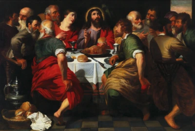 The Last Supper | Artus Wolfaerts | 1630 Renaissance Gospel Biblical Art Print - Image 1 of 4