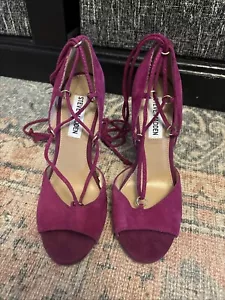 Steve Madden Modell RASHEL lila fuchsia Wildleder Pumps Sandalen Schuhe 6 - Bild 1 von 14