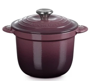 Le Creuset Cocotte Every 18 Fig Silver Knob Enameled Cast Iron Rice Pot 2L New - Picture 1 of 17