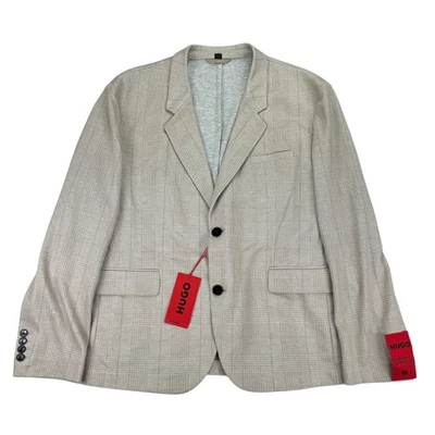 Hugo Boss Mens Modern Fit Performance Super Flex Sport Coat Beige 42S - Image 1 of 4