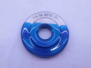 1/4 18 NPTF L1 PIPE THREAD RING GAGE .25 .250 .2500 N.P.T.F. DRYSEAL TAPER CHECK - Picture 1 of 1