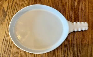Vintage Frankoma Keramik Weiß Maisbrot Oval Servieren Backen Schüssel Form SCHÖN! FBP - Bild 1 von 8