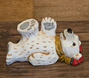 David Frykman Eisbär liegend im Schnee Figur Weihnachten Feiertage Geschenk - Bild 1 von 7