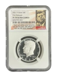 2021 Silver Proof Kennedy Half Dollar NGC PF70 | First Releases - Picture 1 of 4