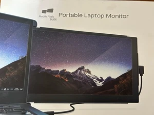 MOBILE PIXELS DUEX PORTABLE LAPTOP MONITOR #101-1001P01 -NIB-Open Box never used - Picture 1 of 5