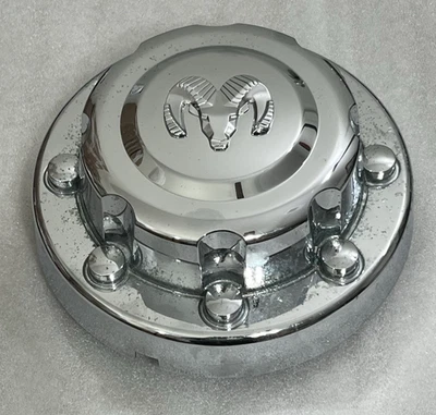 (ONE) 1994-2003 OEM Dodge Ram 3500 Rear DUALLY DRW Chrome Center Cap 52038271AB - Image 1 of 4