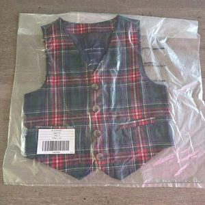 Janie And Jack Boys The Tartan Vest Size 3  - Picture 1 of 3