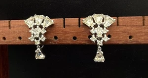 Impresionantes Pendientes Sperry Vintage Estrás Tornillo Trasero C1260 - Imagen 1 de 6