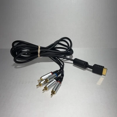 Sony PlayStation PS2 PS3 Component AV Cable - Gold Tip Genuine OEM Tested Works - Image 1 of 4