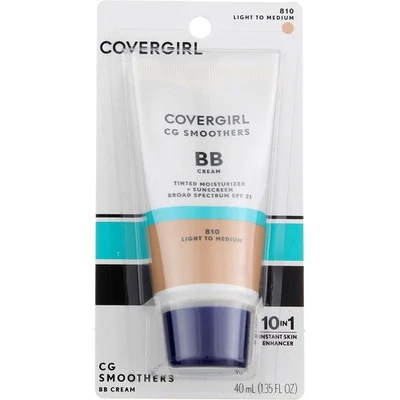 Paquete de 4 suavizantes CoverGirl CG crema BB, ligero a mediano 810, FPS 21, 1,35 fl oz Foto 1 de 2