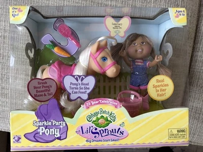 Cabbage Patch Kids CPK Lil Sprouts Sparkle Party Pony Nuevo en Caja Foto 1 de 4