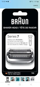 Braun Series 7 Elektrorasierer Ersatzkopf, einfaches Befestigen Ihres Scherkopfes, - Bild 1 von 3