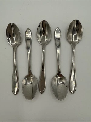 5 cucharas para servir de acero inoxidable Retroneu ROSEANNE 18/8 Corea 6 3/4" vintage Foto 1 de 4