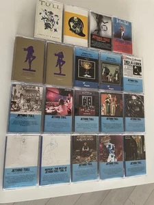 Jethro Tull rare huge 19 Cassette Tape LOT Greatest Hits War Child Aqualung "A" - Picture 1 of 16