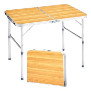 In/Outdoor 3 FT Portable Plastic Folding Table Perfect for Garden Dining Party - Picture 1 of 8