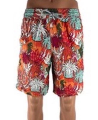 Bañador Vilebrequin Para Hombres Xxx Grande Estampado Tortuga Caballo de Mar Multicolor Naranja Foto 1 de 4