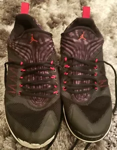 Nike Air Jordan Flight Flex Trainer Men Black Red Shoes Size 11.5 Ret 654268-002 - Picture 1 of 9