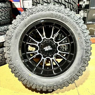 20x10 Moto Metal MO810 Legacy Wheels 35" AT RT Tires 8X170 Ford F350 Excursion - Image 1 of 3